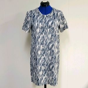 XS Blue Snake Print Dress